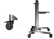 Loctek P2 Mobile TV Floor Cart with Wheels - P2  Soporte para televisor,  Mueble tv con ruedas, Soporte tv con ruedas